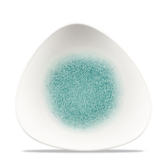 Raku Jade Green Triangle Plate